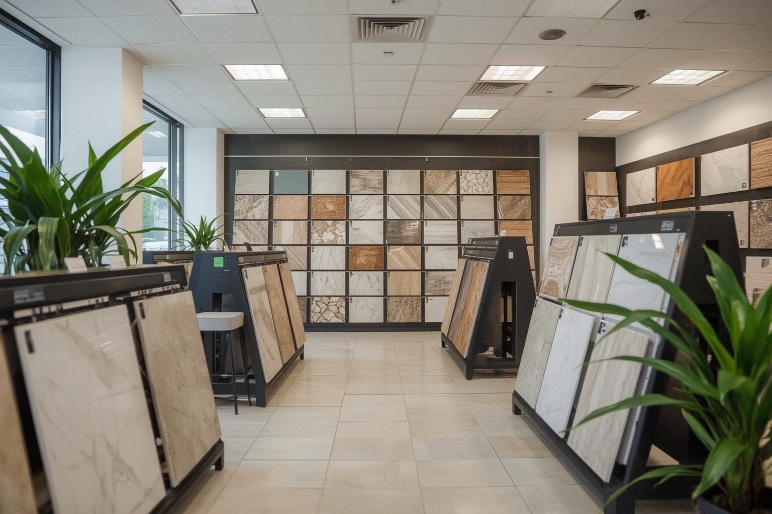 Corte de porcelanato feito com cortador profissional